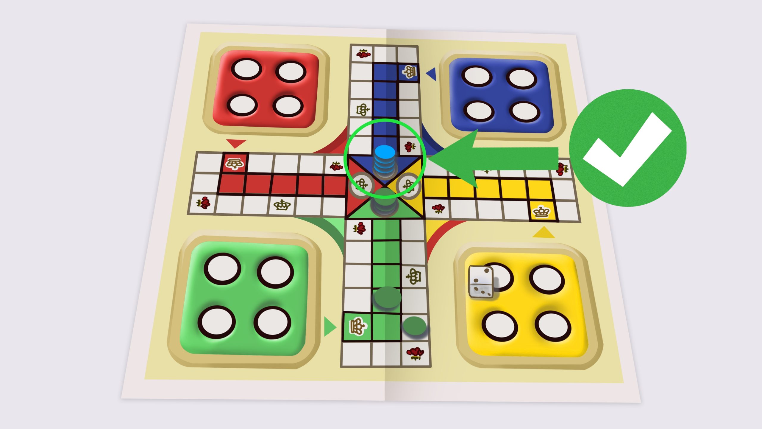 ludo block rules